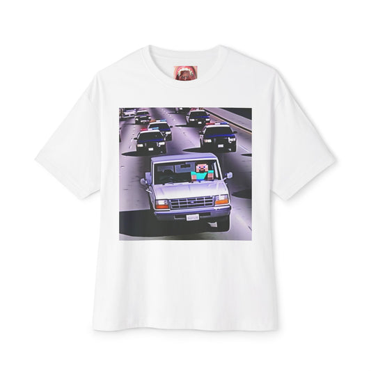 Retro Car Graphic Unisex Oversized Boxy Tee - Perfect for Road Trip Lovers