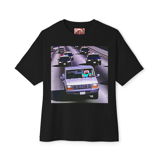 Retro Car Graphic Unisex Oversized Boxy Tee - Perfect for Road Trip Lovers